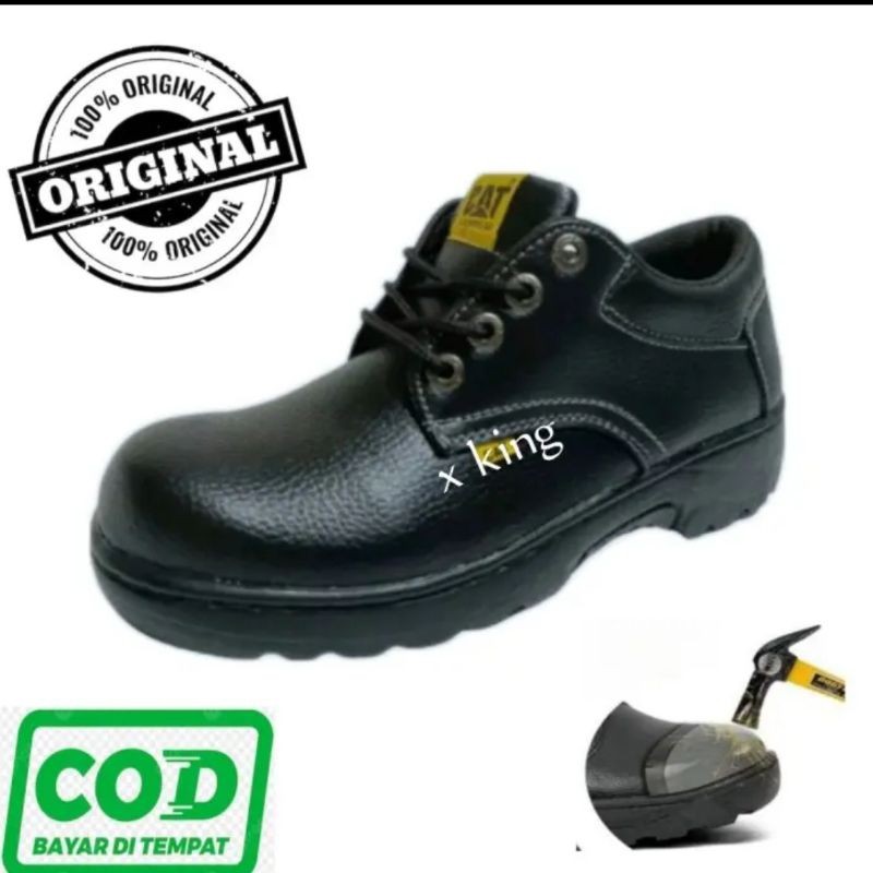 Sepatu Safety  Pria sepatu safetyUjung Besi sepatu safety Warna Hitam sepatu  Safety Pria