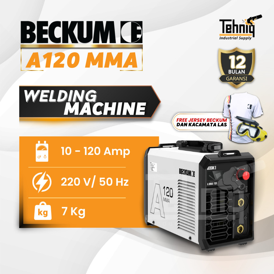 MESIN LAS LISTRIK BECKUM MMA A 120 INVERTER WELDING / MESIN LAS BECKUM MMA 120