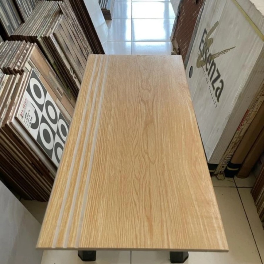 GRANIT PIJAKAN TANGGA MOTIF KAYU NATURAL 25x80 25x90 DOUBLE BEVEL STEPNOSING