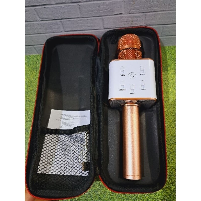 Mic SQone Q7 SQone858 / MIC Bluetooth / Mic karaoke / mic nyanyi / Microphone Bluetooth Mic Mikropon