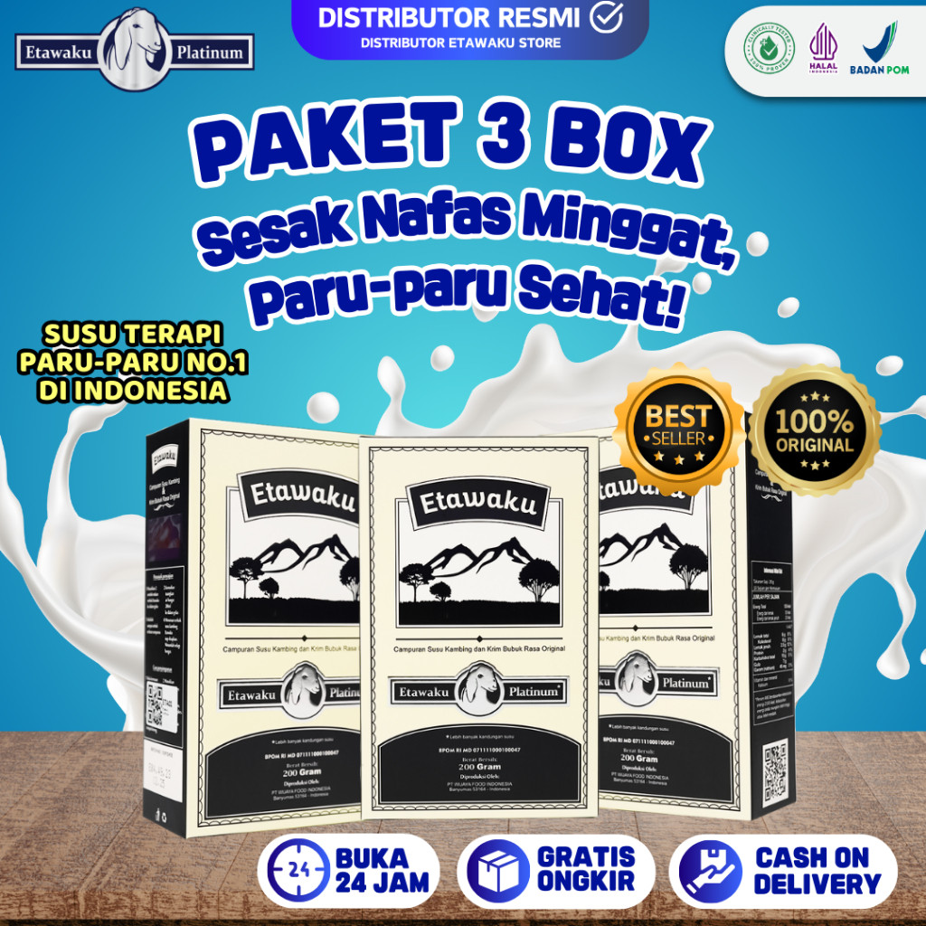 

( ) Etawaku Platinum - Susu Etawa Original Atasi Sesak Nafas Tanpa Efek Samping