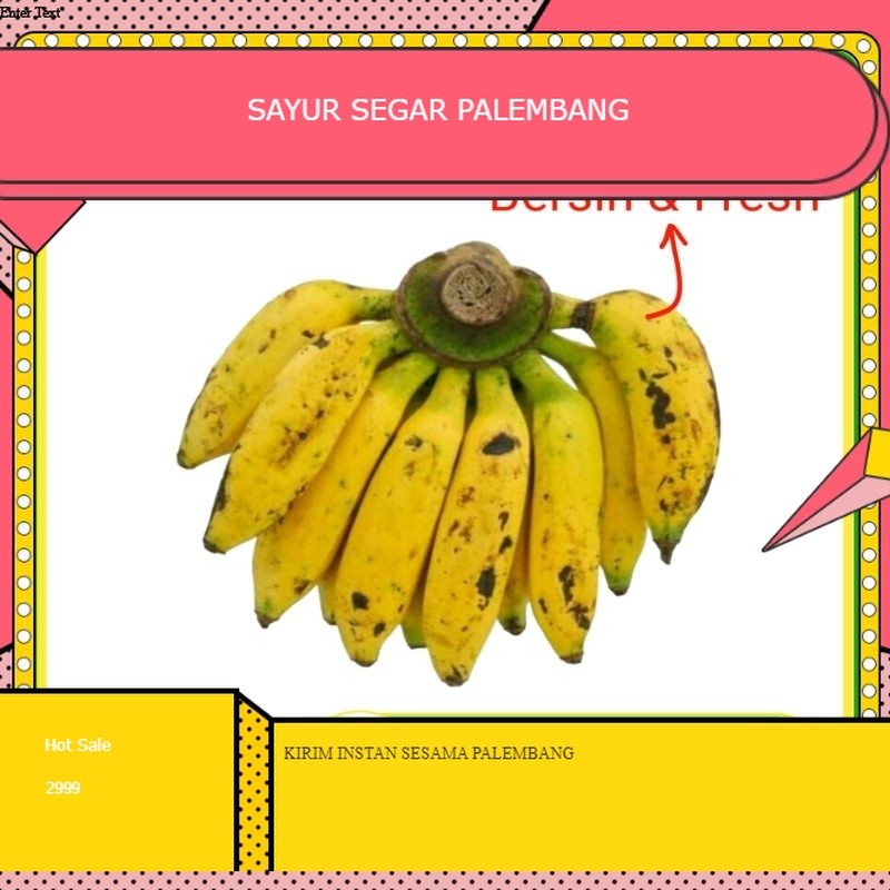 

Pisang Lilin Buah Buahan Segar Fresh Online Murah Palembang
