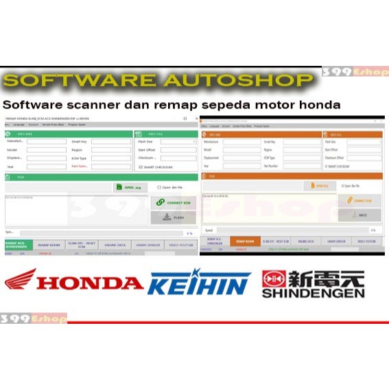 Software/Aplikasi Autoshop Scanner/Remap Honda ECU Keihin Shindengen