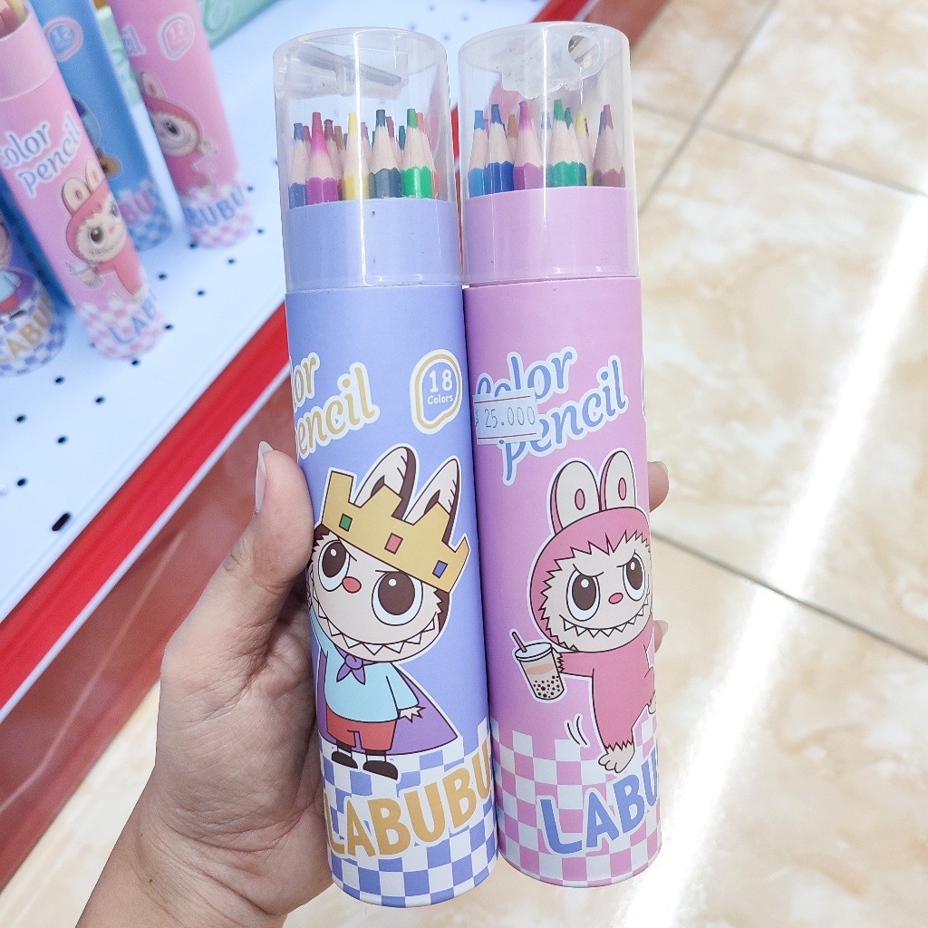 

Pensil Warna Labubu isi 18pcs & 12pcs Pensil Warna Murah Harga Grosir Bisa COD