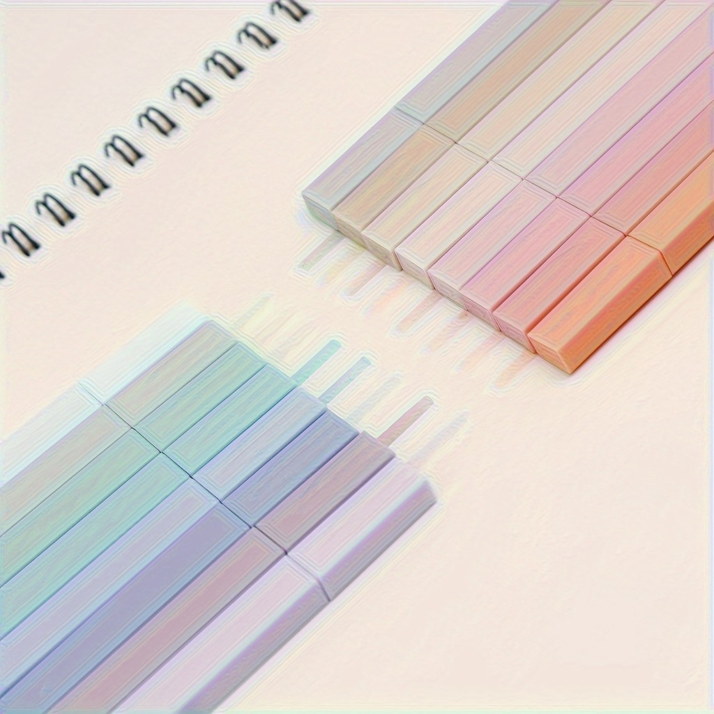 

16pcs Square Highlighter Markers Painting Tools for Journaling School Office Supplies for Students Artists and Stationery Lovers