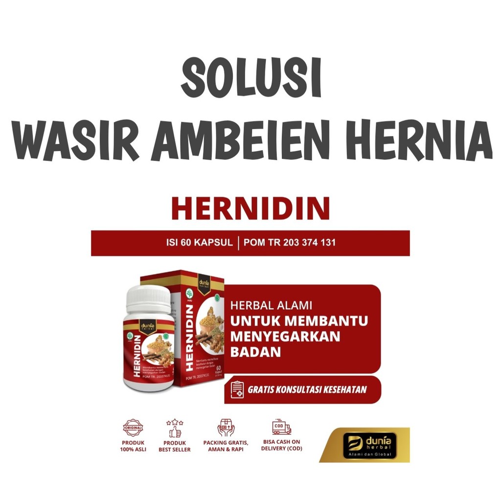 

HERNIDIN Herbal Hernia & Gangguan Pencernakan