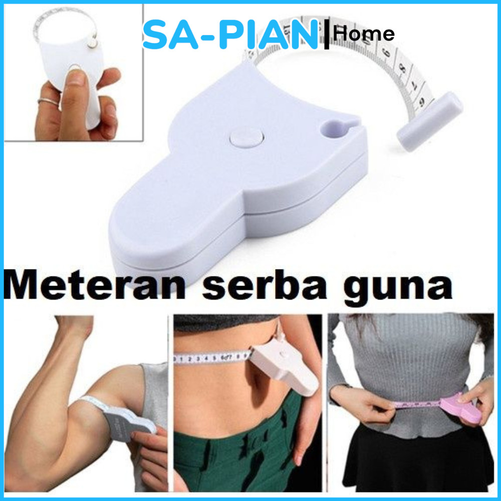 Meteran badan 150cm meteran gulung serbaguna meteran kain gulung meteran gulung otomatis