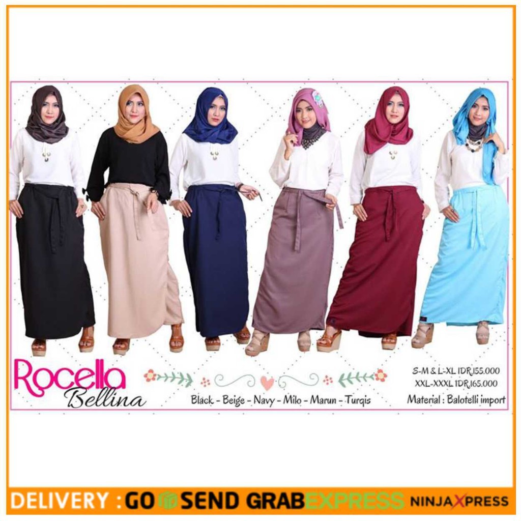 ROCELLA BELLINA / ROK CELANA BELLINA / ROK CELANA MUSLIMAH