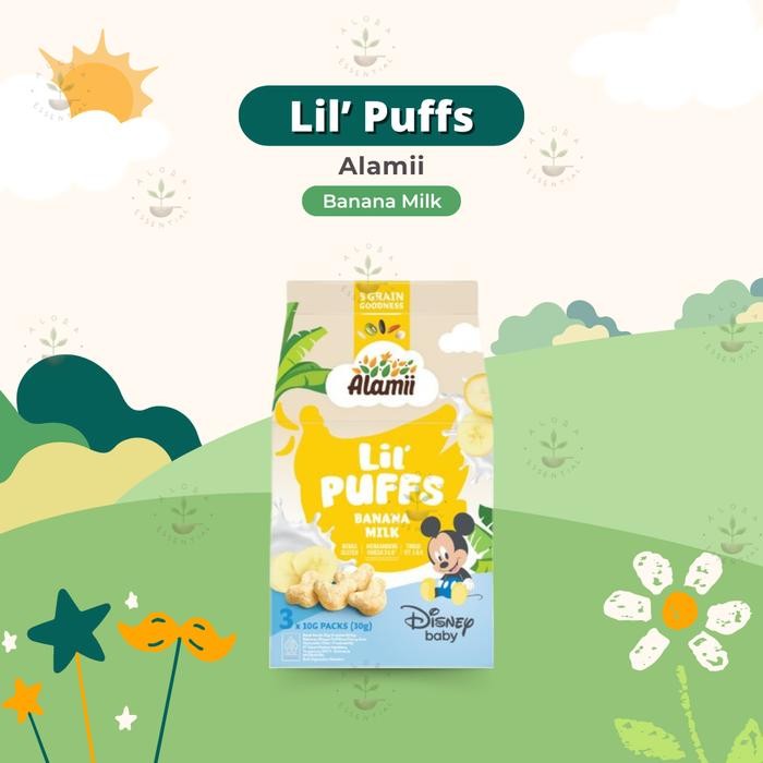 

Alamii Lil' Puffs Disney Edition - Snack Anak - Cemilan Anak - MPASI Anak - Banana Milk
