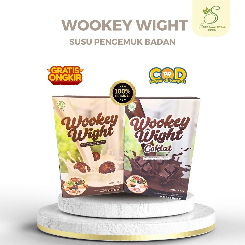 

Wookey Weight Susu Penambah Berat Badan 220gr original rasa coklat
