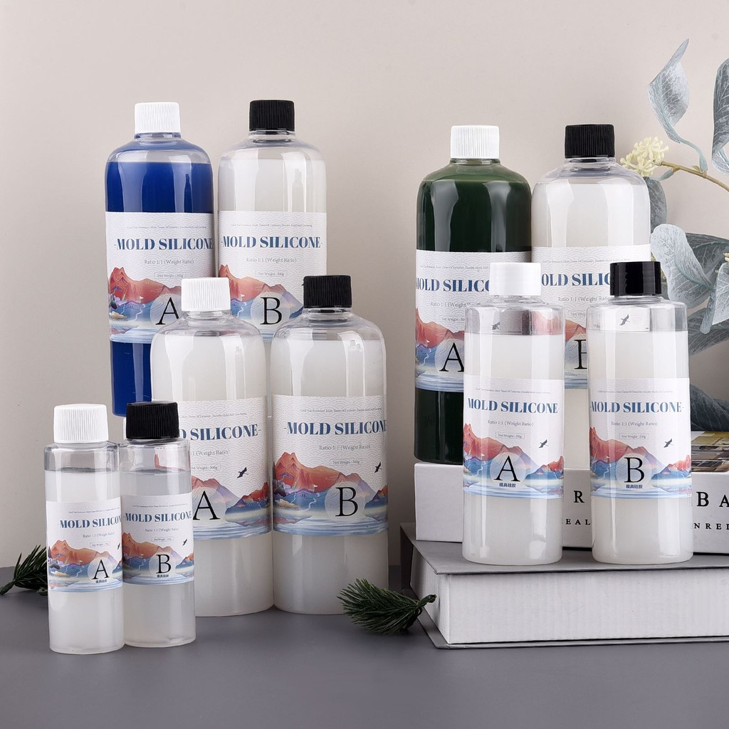 

200/500g/1000g Silicone Mold Making Liquid Rubber AB 1:1 Glue DIY MOLDING Fast Curing Copy Mold Making Silicone Kit Cured