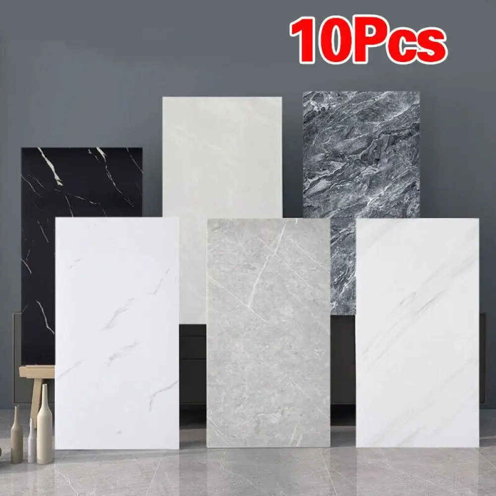 

30x60cm Kitchen Self Adhesive Marble Tiles Wall Stickers Waterproof PVC Floor Tile Sticker Living Room Bathroom Decor 30x30cm