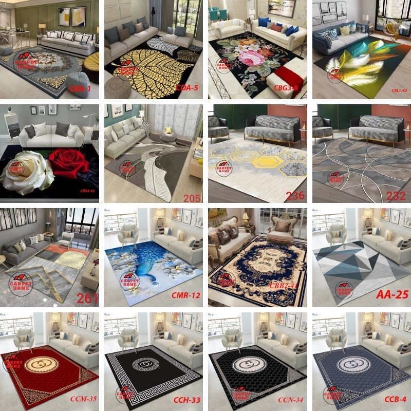 Karpet Lantai Eropa Import Polyester 200x270cm