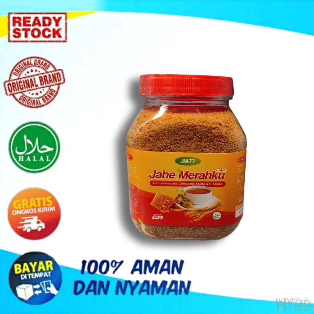 

Jahe Merah Toples JAHEKU JM77 350 GRAM - Minuman Kesehatan Meningkatkan Daya Tahan Tubuh