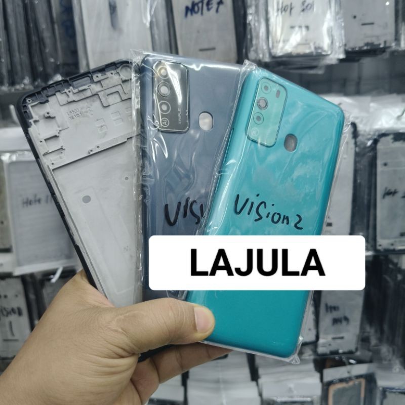 KESING HOUSING CASING BACKCASING ITEL VISION 2 FRAME + BACKDOOR