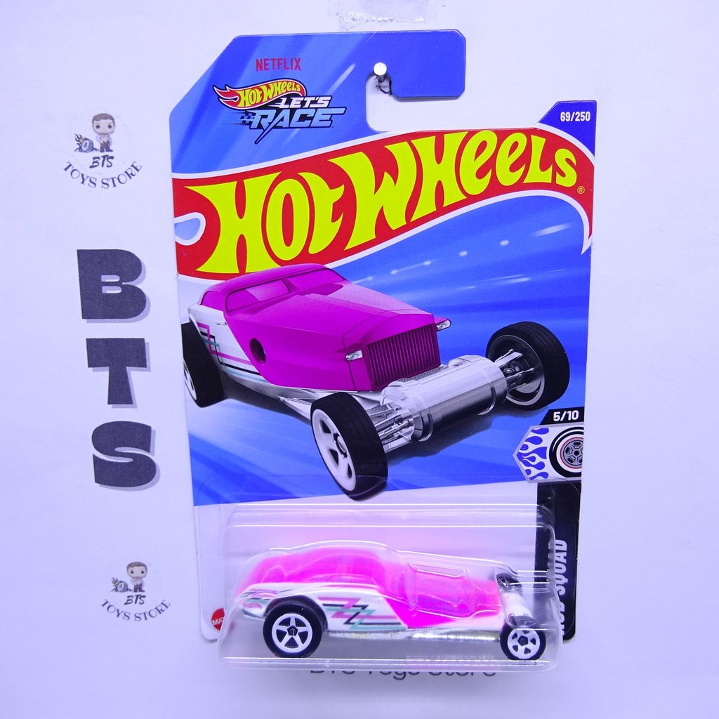 Hot Wheels Hi-Roller Putih Pink