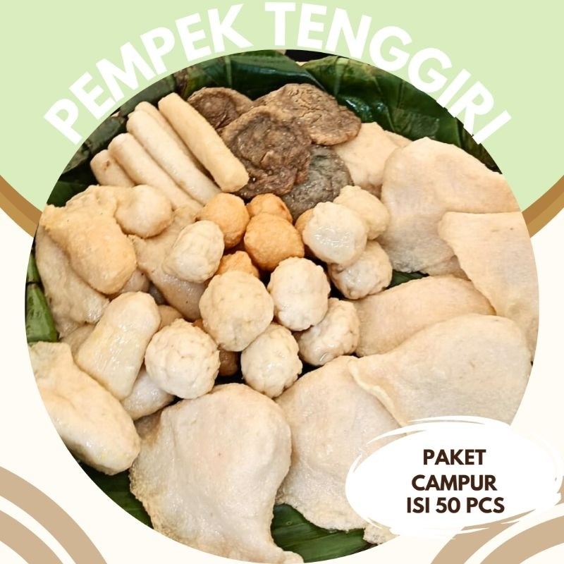 

Pempek isi 50 pcs / pempek palembang / pempek ikan tenggiri /pempek frozen
