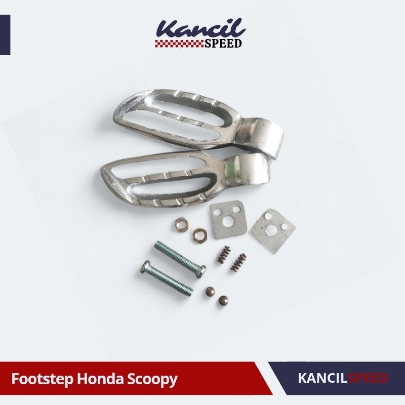 FOOTSTEP POSTEP STEP HONDA SCOOPY 2021-2023 PIJAKAN KAKI SCOOPY ALUMUNIUM