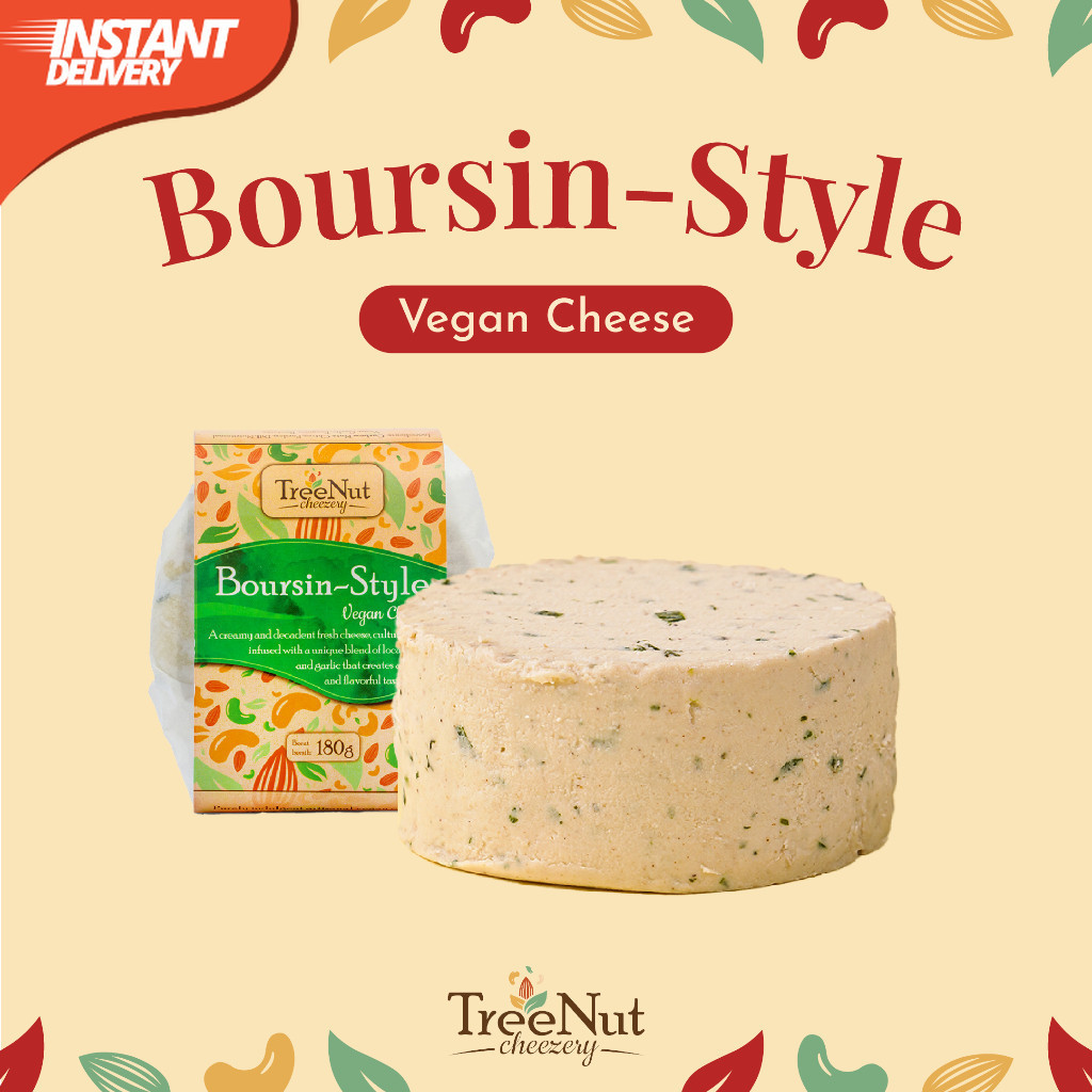 

Keju Vegan Boursin-Style Lembut Creamy Penuh Rempah – Kirim Instan (Bali) | TreeNut Cheezery