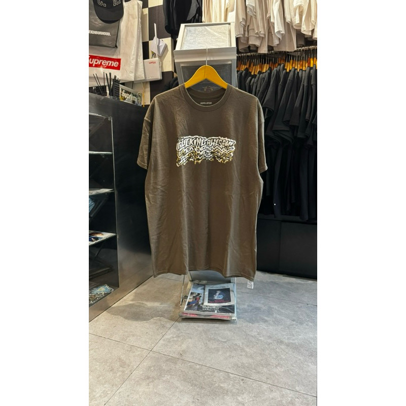 FUCKING AWESOME - BURNT STAMP TSHIRT BROWN