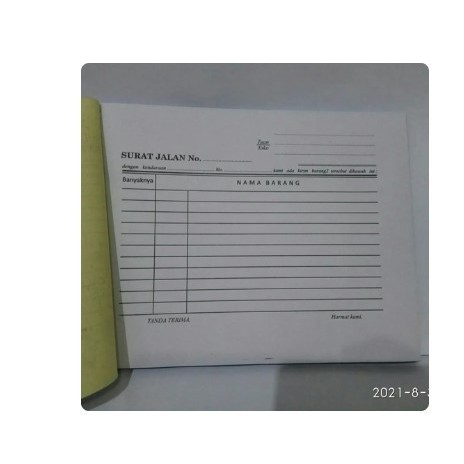 

YU Surat Jalan besar Rangkap 3 Tanpa Merk (isi 10)