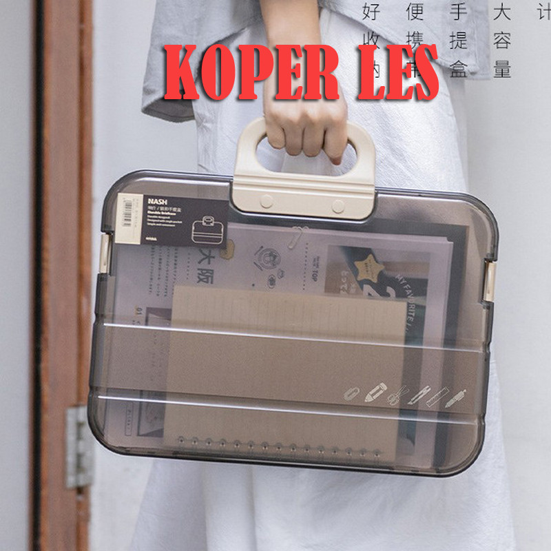 

Tas Kotak File Plastik Penyimpanan Organizer Dokumen A4 ATK05