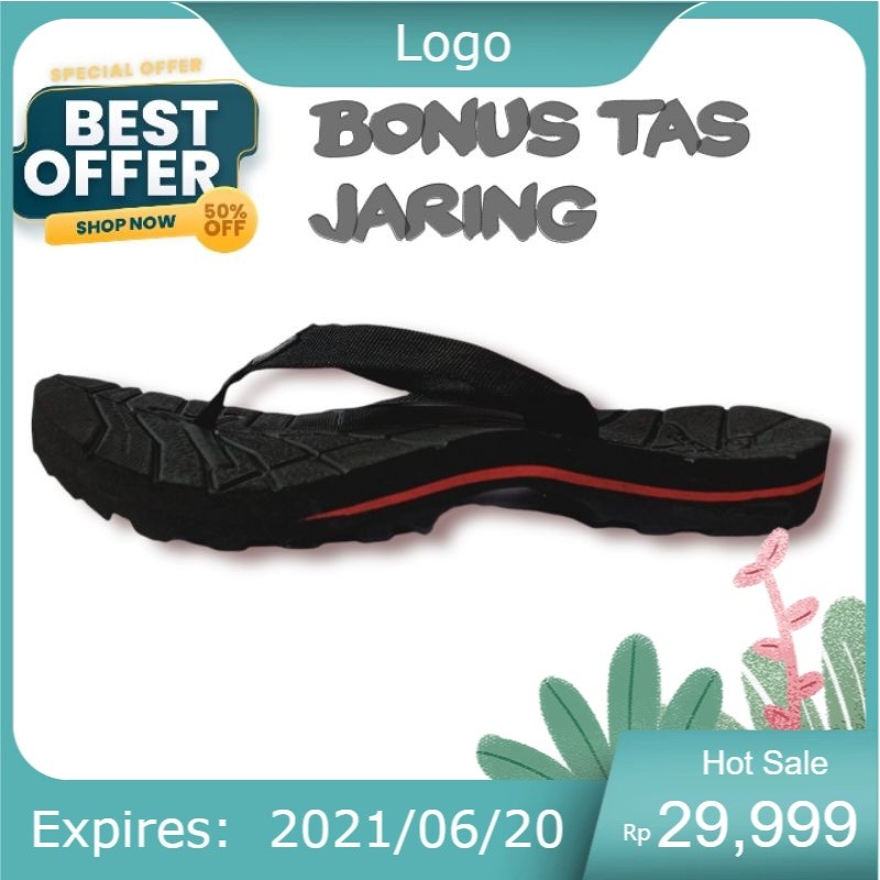 sandal jepit gunung kinkajou /sandal jepit gunung pria wanita/sandal gunung/sandal pria