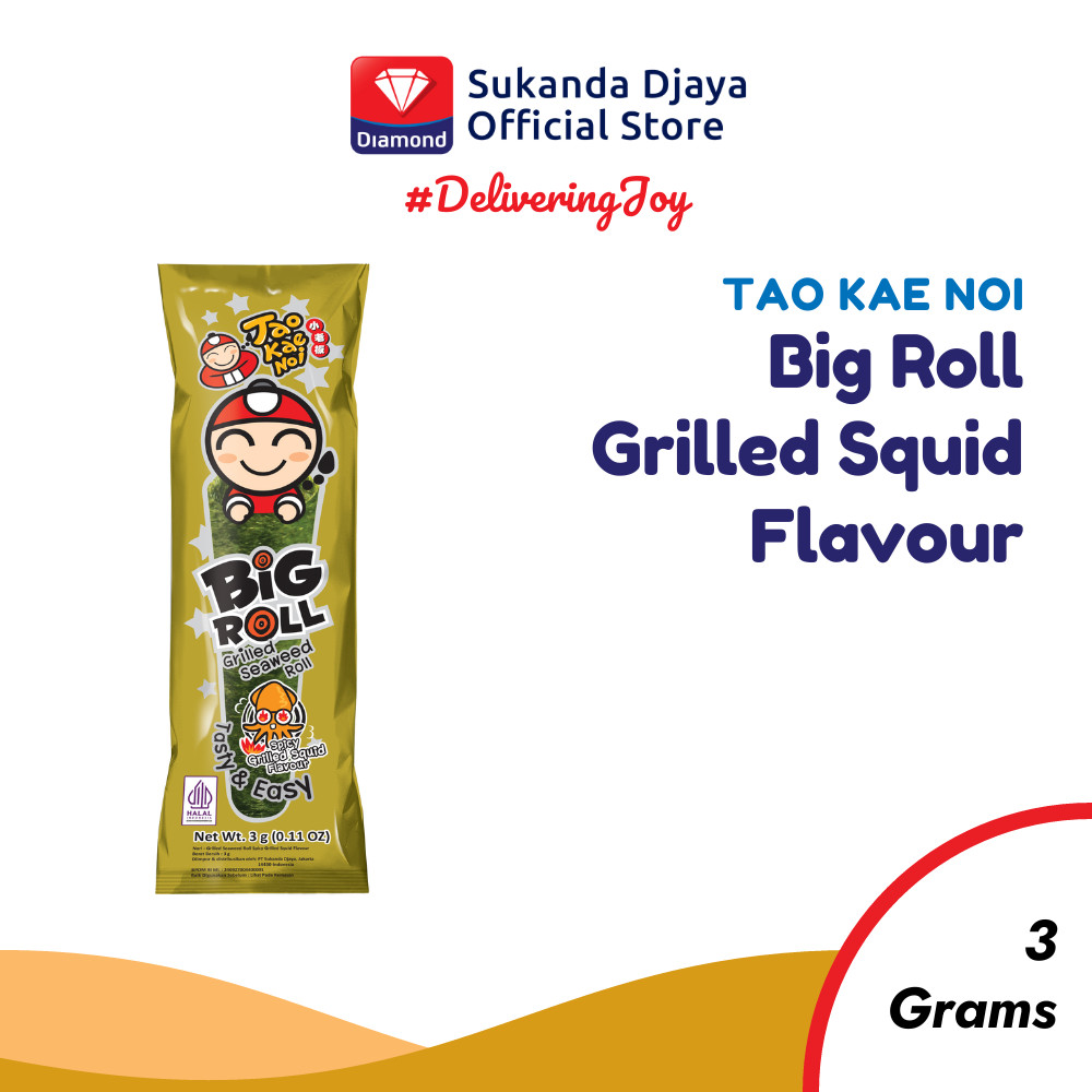 

TaoKaeNoi Rumput Laut Big Roll Seaweed Grilled Squid 3 gr