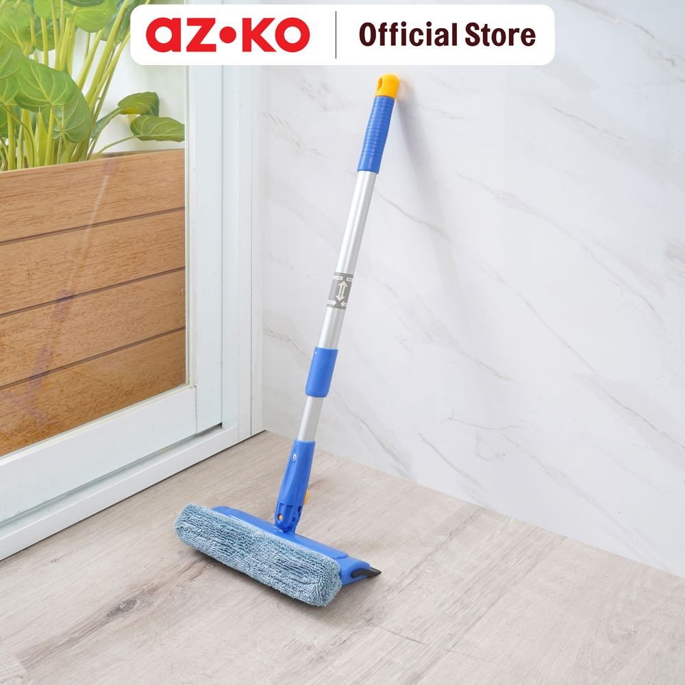 AZKO Proclean Squeezee Pembersih Jendela Microfiber 8 Inch - Biru Window Wiper Serokan Kaca Serbagun