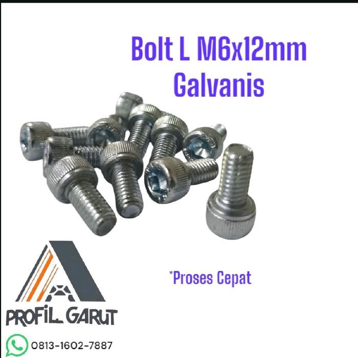 

Bolt L M6 x12mm Galvanis Per Pcs