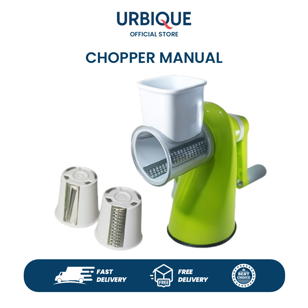 Chopper Manual Serbaguna - Alat Parut Sayur & Giling Bumbu - Tanpa Listrik & Praktis
