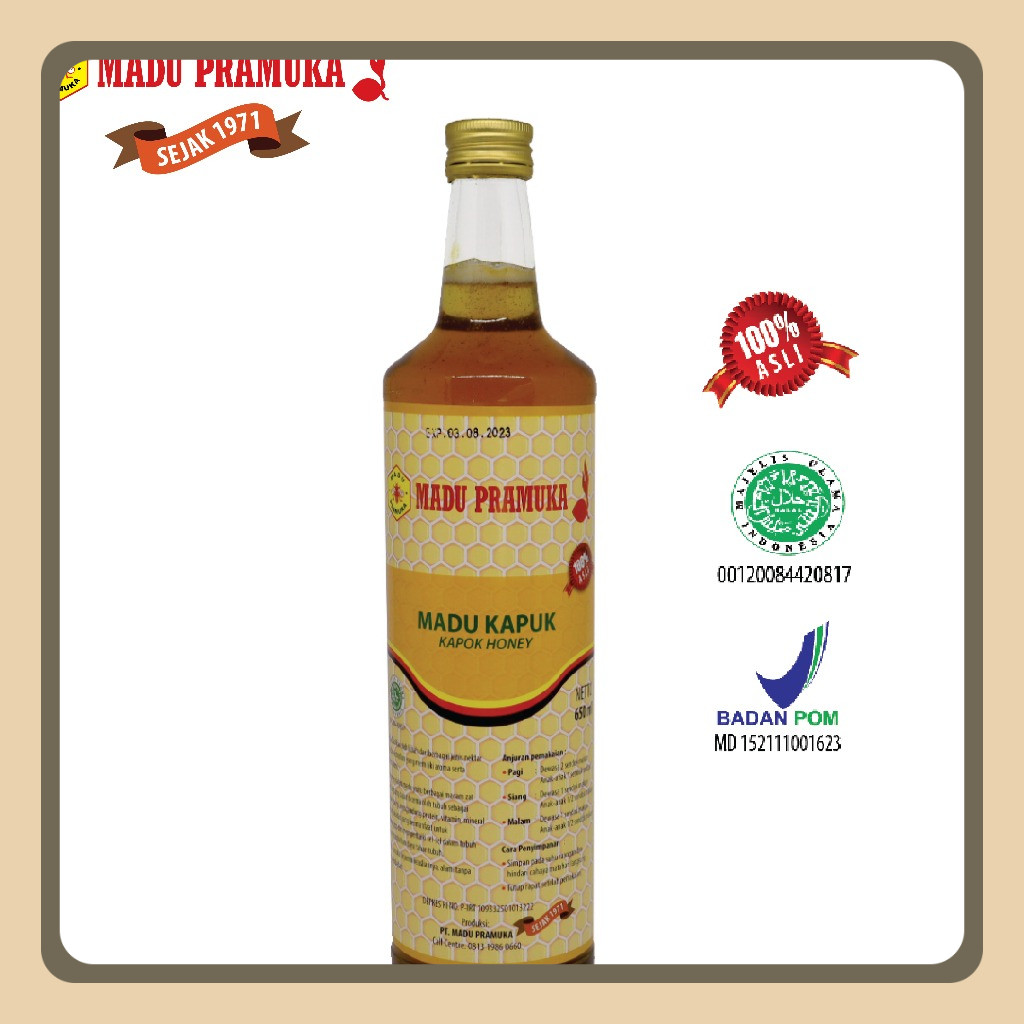 

Madu Pramuka Kapuk 650 Ml Rasa Manis Segar