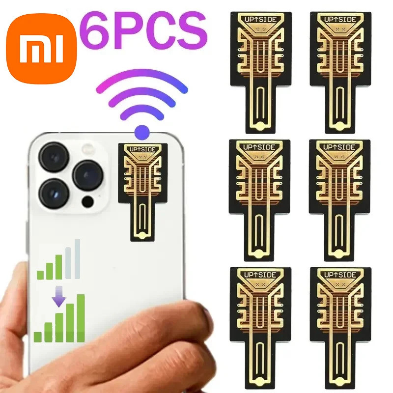 Amplifier Seluler Xiaomi 1/3/6PCS Penguat Jangkauan Wi-Fi Stiker Peningkatan Sinyal Ponsel atau Univ