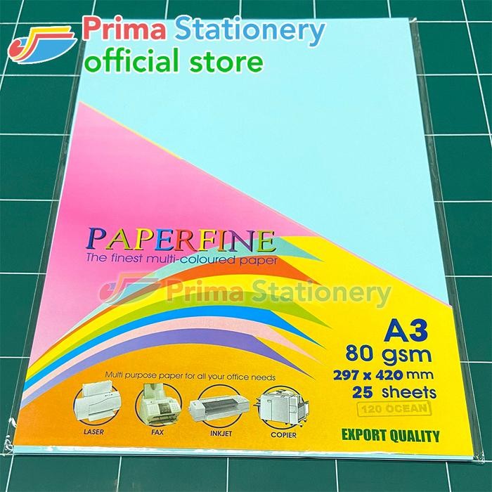 

TERLARIS! Kertas HVS Warna Paperfine A3 ( Warna Muda ) - Ivory