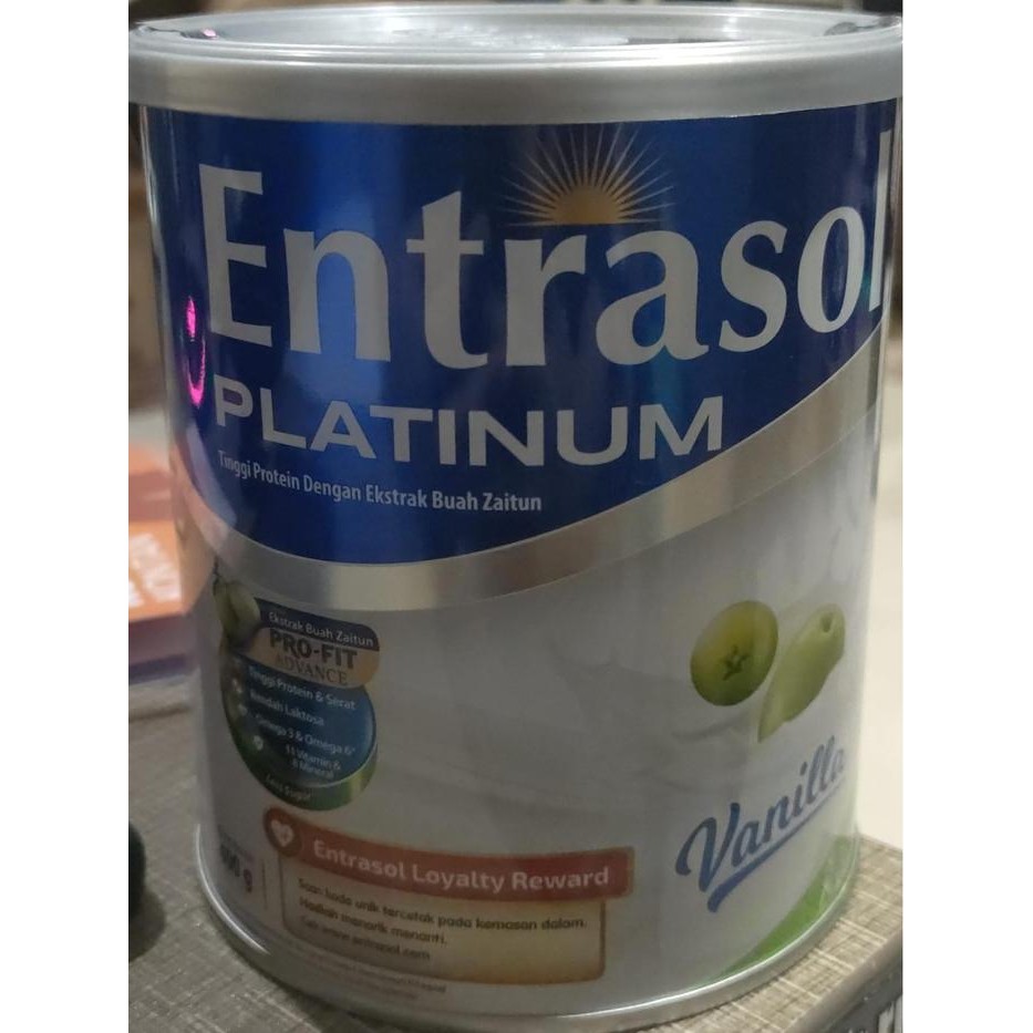 

[[PROMO]] ENTRASOL PLATINUM 400gram RASA VANILLA / COKLAT - VANILLA