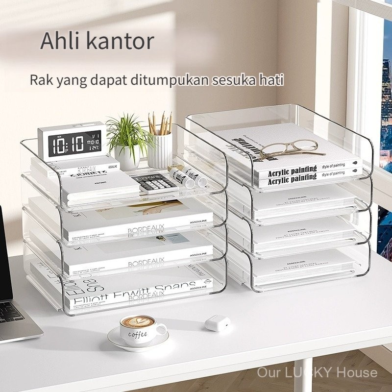 

/Kotak Storage Meja Desktop Organizer Alat Tulis Stationery Rak Kosmetik Dapur Dokumen Kantor Tray Desk Organizer/Rak Dokumen dapat . File Document Tray. Rak Kertas A4/nampan dokumen plastik A4, dapat ditumpuk.