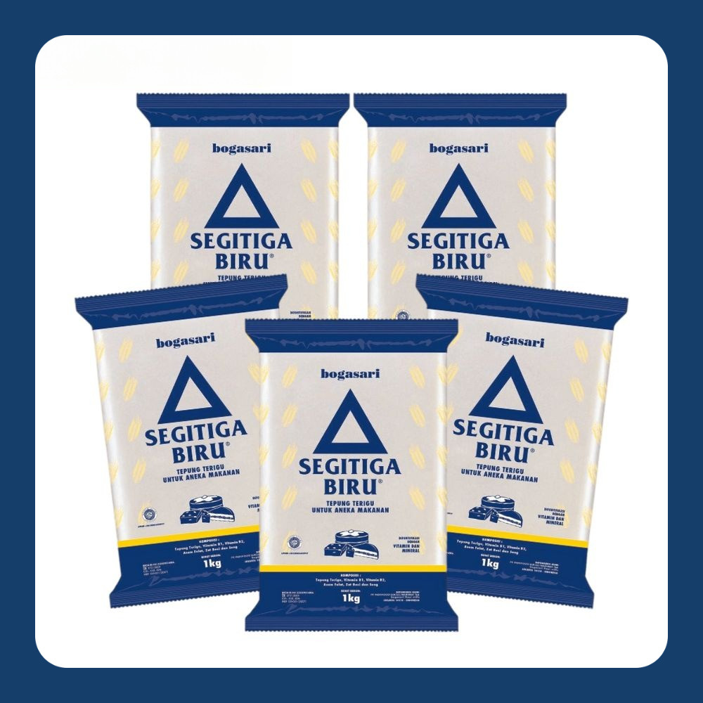 

KM Paket Tepung Terigu Segitiga Biru 1 Kg X 5