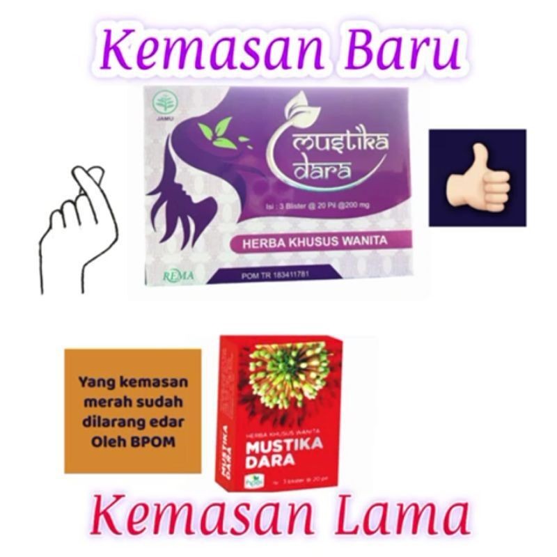MUSTIKA DARA ORIGINAL HERBAL WANITA 1 BOX 60 PIL OBAT KISTA