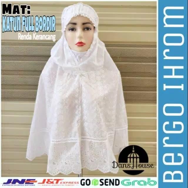 MUMPUNG PROMOKerudung BERGO putih,hitam-BERGO standard-bergo haji & umroh-bergo - Putih, STANDARDTER