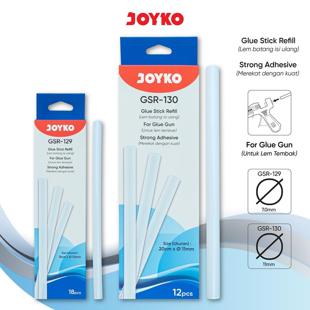 

JOYKO Glue Stick Refill Lem Bakar Isi Lem Tembak 1 Box GSR