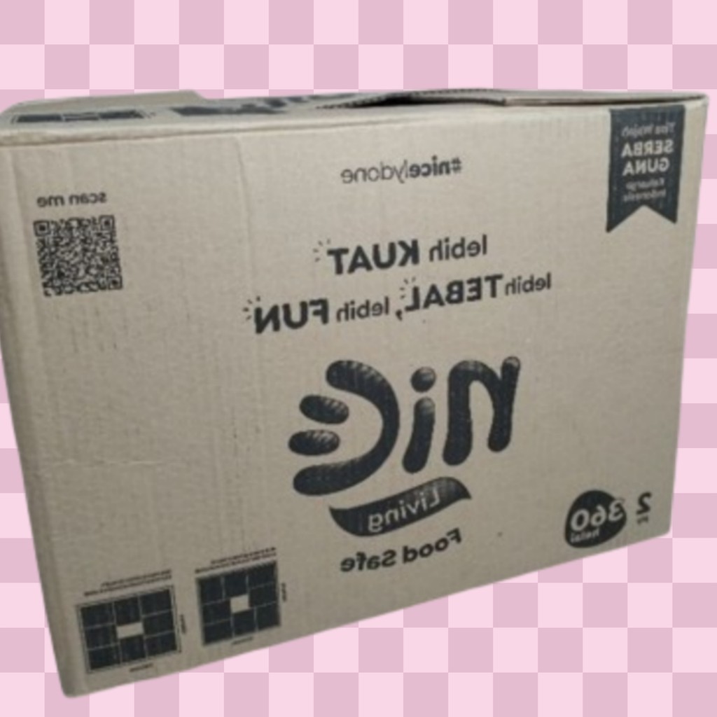 

Kardus besar mrek nice untuk pindahan rumah kantor Simpan barang berharga packing kosmetik tebal murah