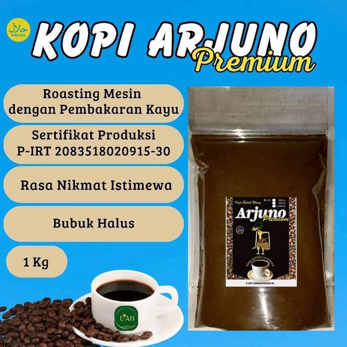 

[Premium] Kopi Bubuk 1 kg Arjuno Premium Jenis Robusta Rasa Nikmat Istimewa