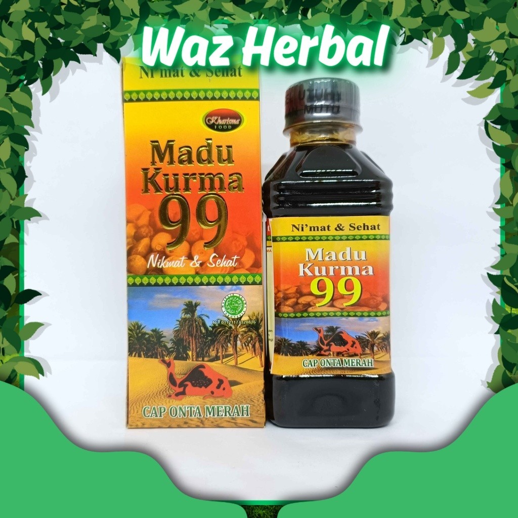 

ORIGINAL | Madu Kurma 99 Sari Kurma kharisma 330 Gr [kemasan baru NR88] | Herbal Waz