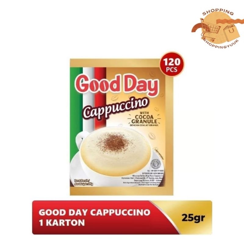

Good Day Cappuccino Kopi Instan 25g (120 Sachet/1 Karton)