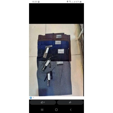 original produk by.poin plus | celana bahan semiwool poin plus | celana bahan slimfit pria poin plus