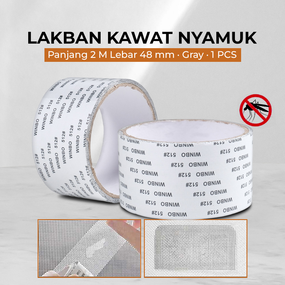 

Lakban Penambal Jaring Nyamuk 2 Meter – Solusi Praktis Tutup Lubang Kawat Nyamuk