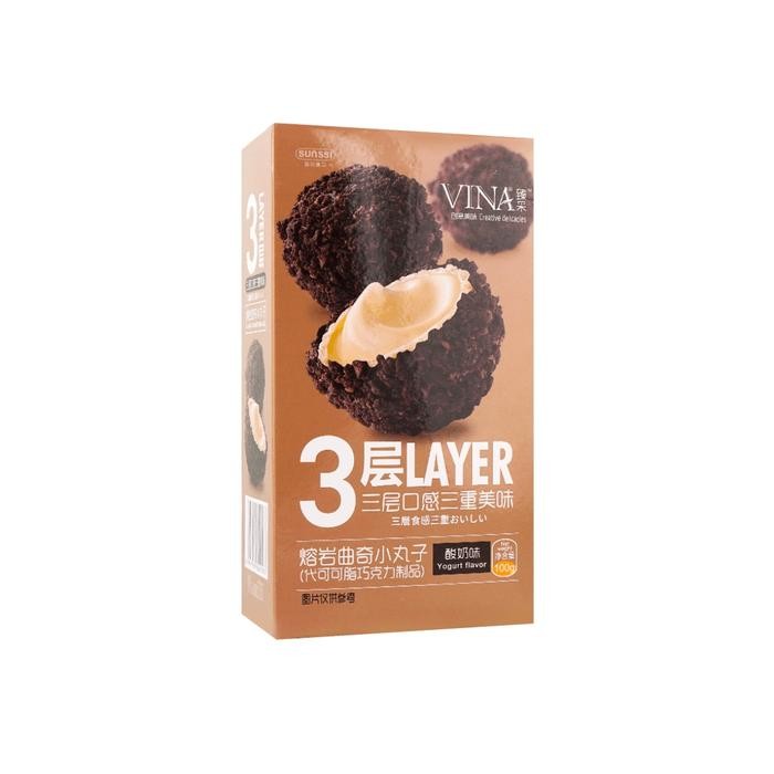 Vina Franzzi Lava Cookies Ball - 100 Gram/box - Yoghurt Flavor