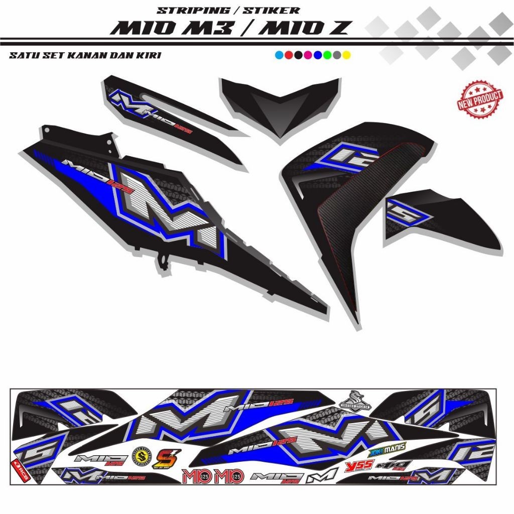 STIKER KEREN STRIPING KEREN STIKER MIO M3 / STRIPING MIO Z / VARIASI MIO 125