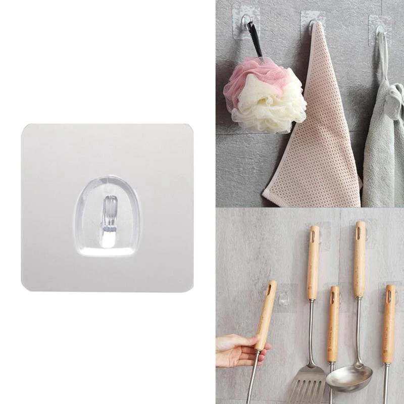 

ORI KITPIPI Rak Gantungan Hook Wall Hanger Organizer Adhesive 5 PCS - TC21