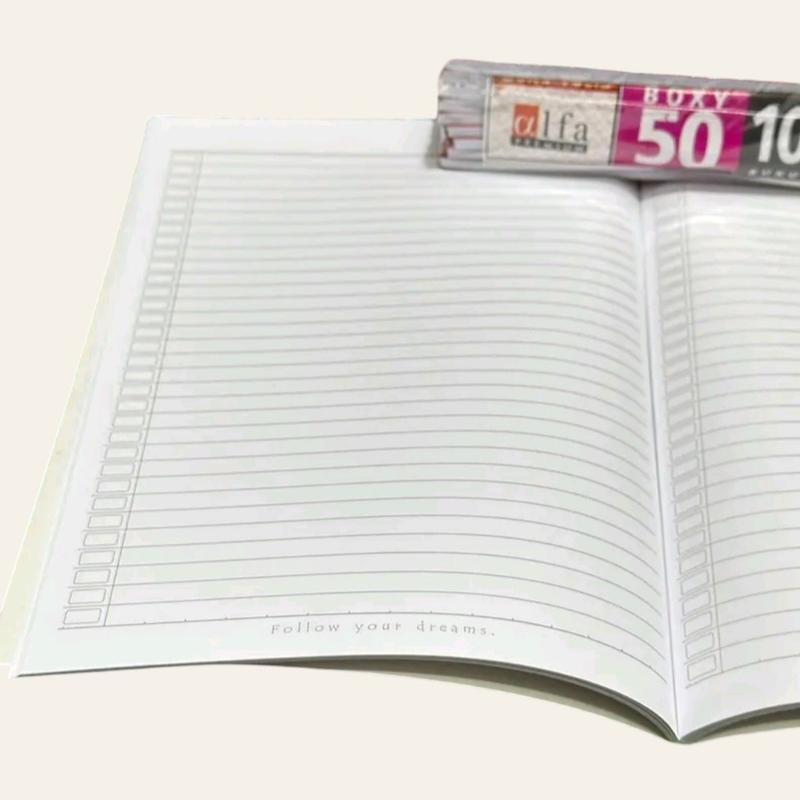 

Ay00! Buku Tulis Campus Boxy Panjang Alfa Lembar 10 Buku Ukuran panjang